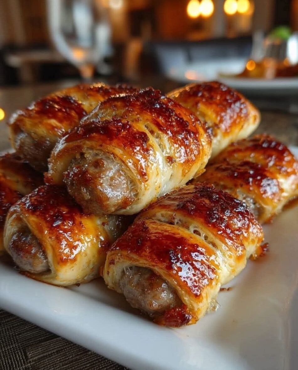 Breakfast Pigs in a Blanket with Cinnamon Sausage