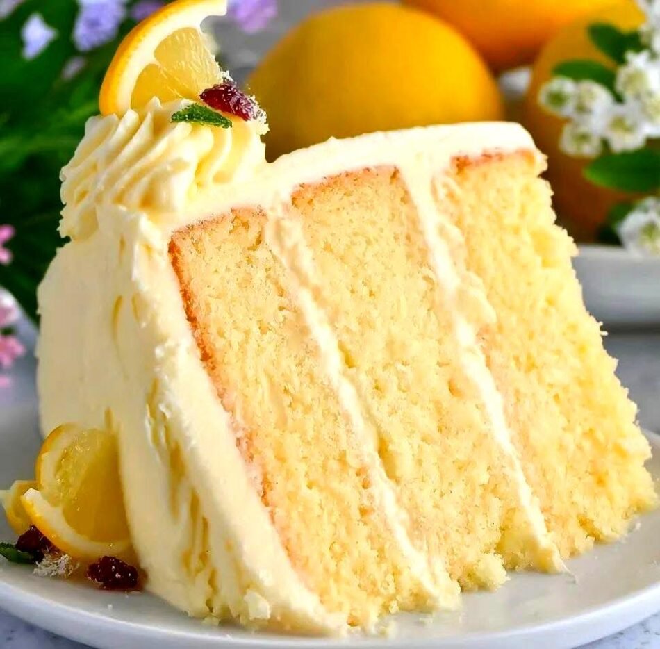 Perfect Rich Lemon Vanilla Cake