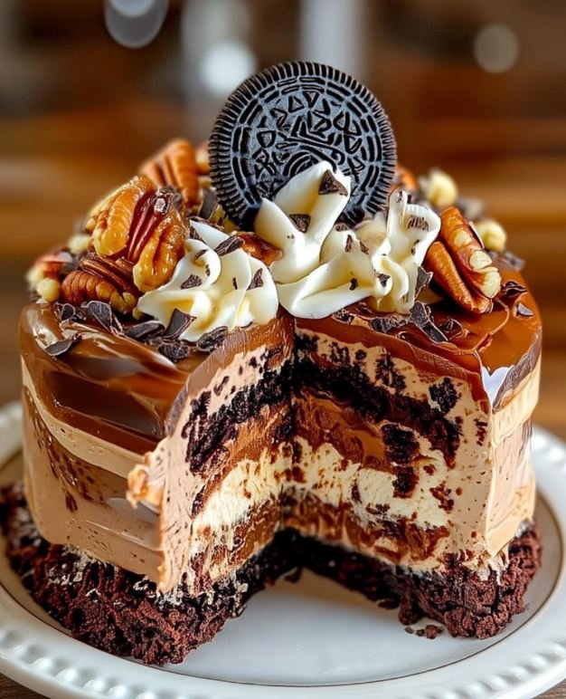 No-Bake German Chocolate Cheesecake