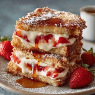 Fried Strawberry Cheesecake Sandwiches