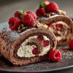 Black Forest Roll Cake