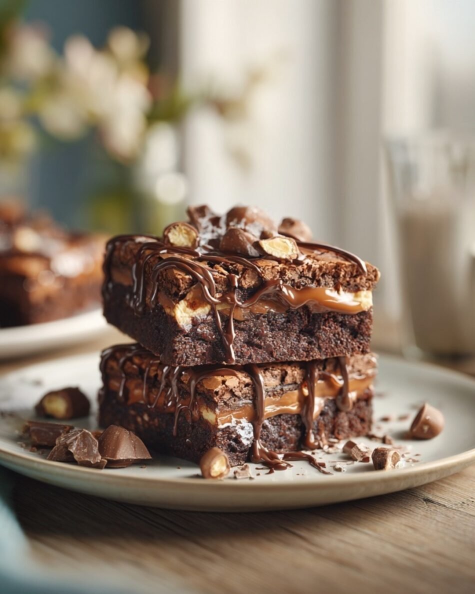 Brownies with Nutella and Kinder