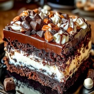 Irresistible Rocky Road Brownie Cake