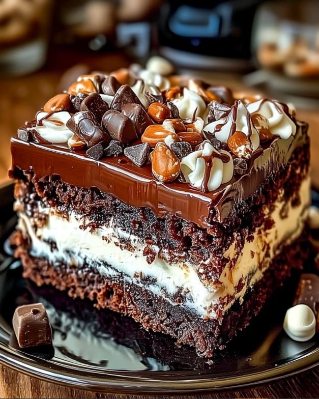 Irresistible Rocky Road Brownie Cake