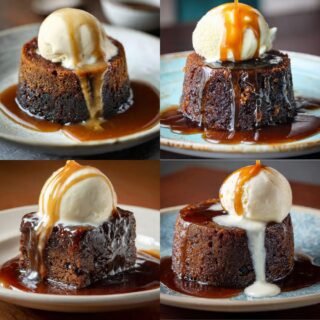 Sticky Toffee Pudding with Ice Cream Recipe
