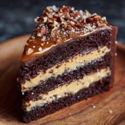 Caramel & Pecan Chocolate Cake