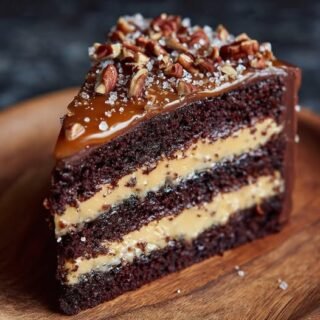 Caramel & Pecan Chocolate Cake