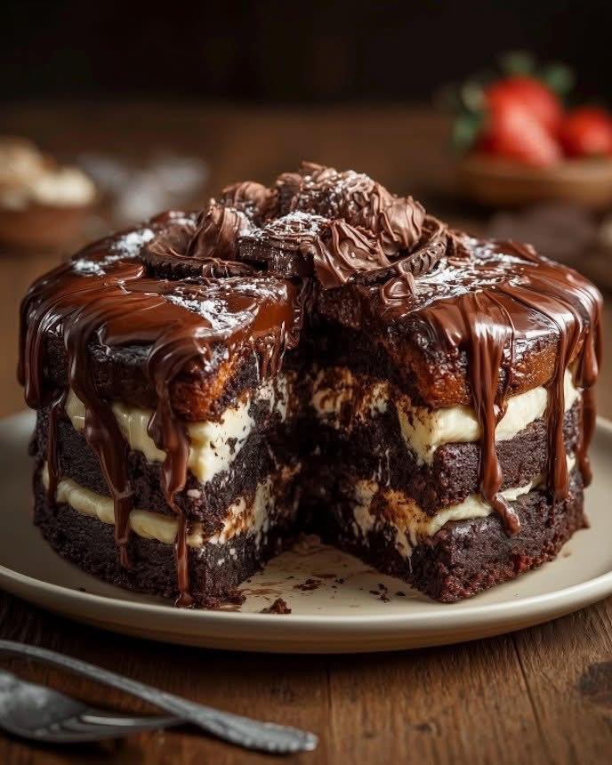 Perfect Chocolate Filled Cake