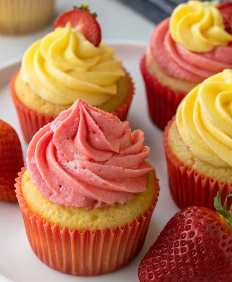 Strawberry Lemonade Cupcakes Recipe