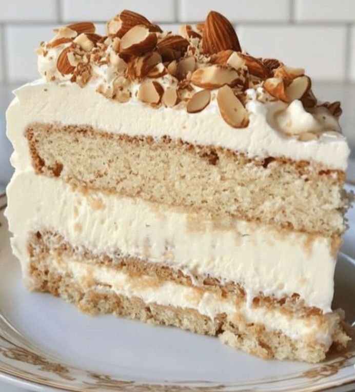 Almond Cream Cake Recipe