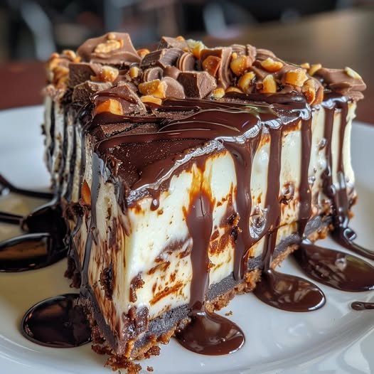 Hot Fudge Sundae Brownie Cheesecake