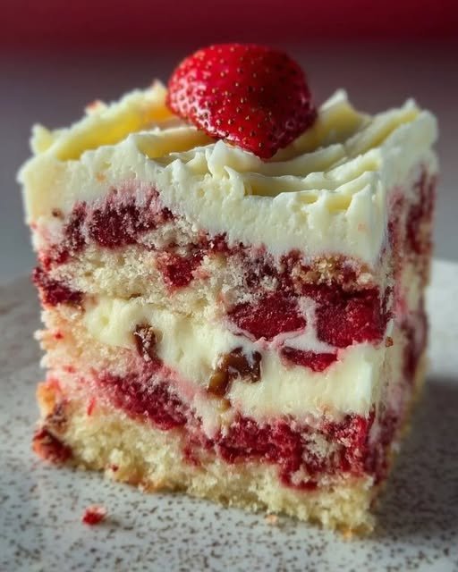Strawberry Cheesecake Layer Cake