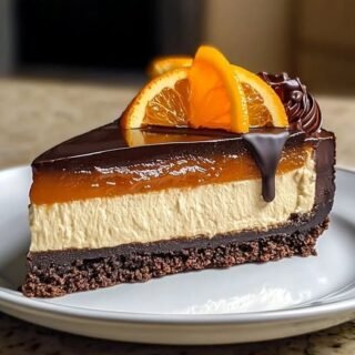 Orange Chocolate Tart Cheesecake