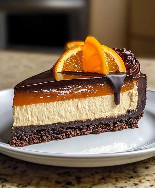Orange Chocolate Tart Cheesecake