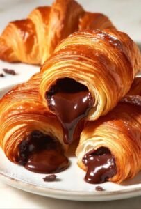 chocolate croissants flaky, buttery, and absolutely delicious