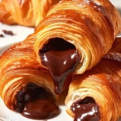 chocolate croissants flaky buttery and absolutely delicious