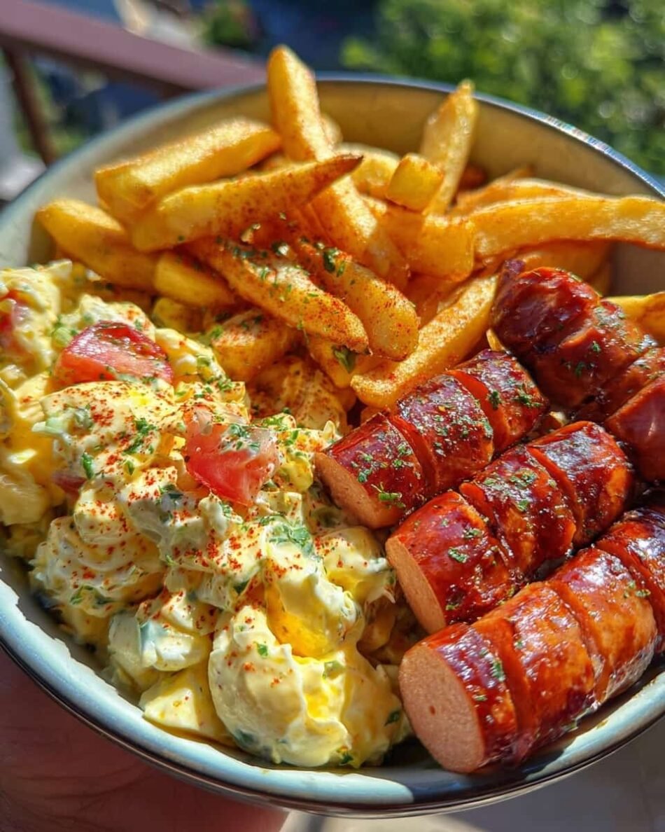 Chips with Russian Sausage & Creamy Egg Salad