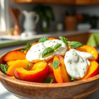 Peach Salad in 10 Minutes (Quick & Easy)