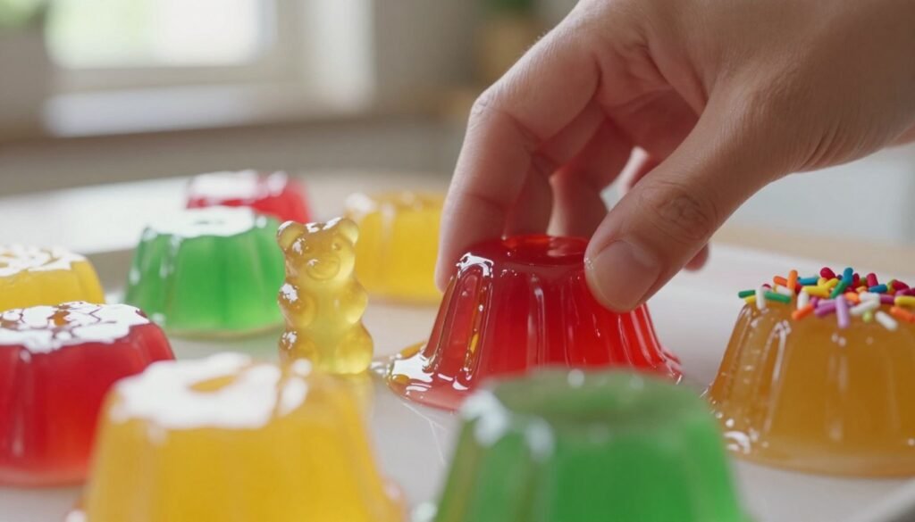 gel-like food textures for tactile relief