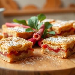 rhubarb bars
