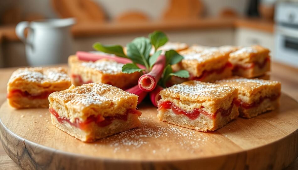 rhubarb bars