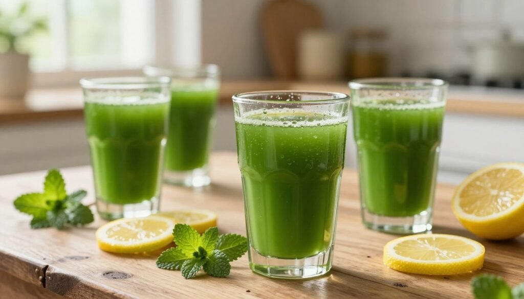 wheatgrass shots for energy and wellness