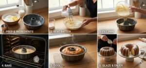 steps bundt cake